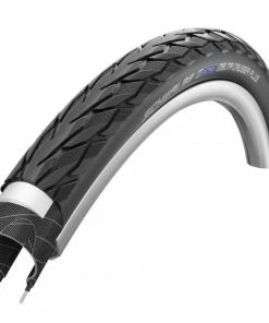 Pneumatiques Pour Cycles 700x28c - Schwalbe - Delta Cruiser PLUS HS431 - Noir /reflex - Rigide - ETRTO 28-622