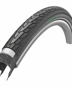 Pneumatiques Pour Cycles 24x1.75 Pneumatique Schwalbe ROAD CRUISER PLUS Noir HS484 - Green Compound - Tringle Rigide - ETRTO 47-507